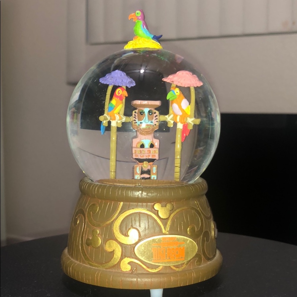 DISNEY tiki room snow globe